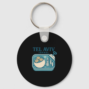 Tel Aviv Israel Souvenir Israeli Food And Travel D Key Ring