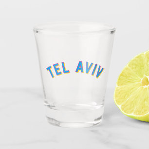 Tel Aviv, Israel Vintage Arch Shot Glass