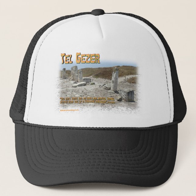 Tel Gezer Standing Stones Trucker Hat (Front)