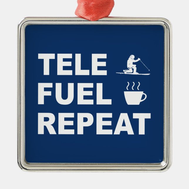 Tele Fuel Repeat Metal Ornament (Front)