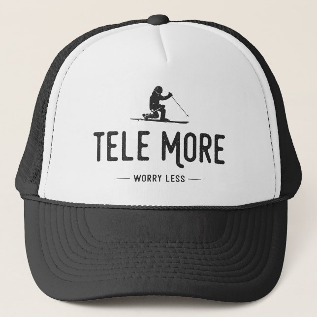Tele More Worry Less Trucker Hat (Front)