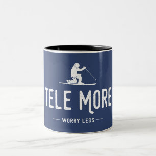 Tele More Worry Less Two-Tone Coffee Mug