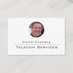 Telecom Services with Photo of Holder Business Card