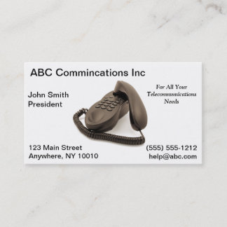 Telecommuncations Business Card
