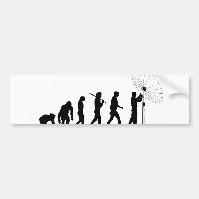 Telecommunications satellite and broadcasting Tees Bumper Sticker (Front)