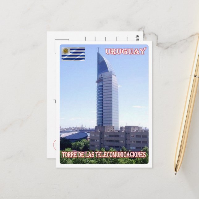 Telecommunications Tower - Uruguay - Postcard (Front/Back In Situ)