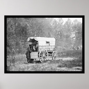 Telegraph Battery Wagon near Petersburg 1864 Poster