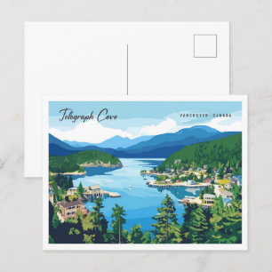 Telegraph Cove Vancouver Canada Travel Postcard
