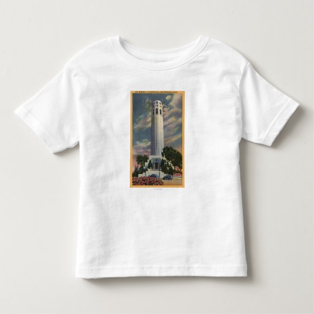 Telegraph Hill View with Coit Memorial Toddler T-Shirt (Front)