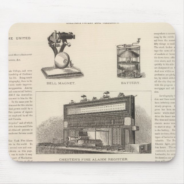 Telegraphy in the United States Mouse Pad (Front)