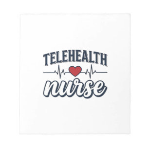 Telehealth Nurse Heartbeat Vintage Shirt Design_1 Notepad