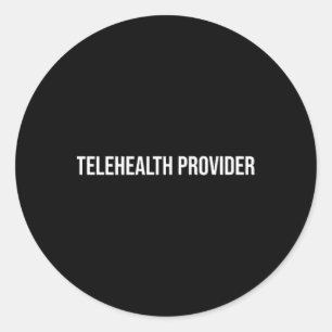 Telehealth Provider Mental Health Classic Round Sticker