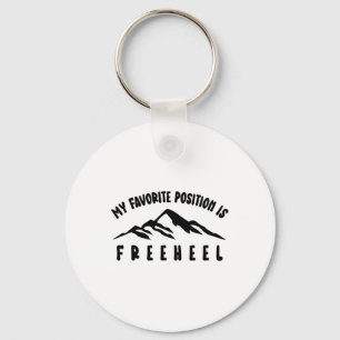 Telemark Ski Favourite Position Is Free Heel Telem Key Ring