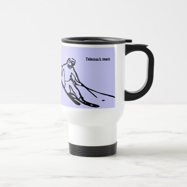 Telemark skier Mug (Right)