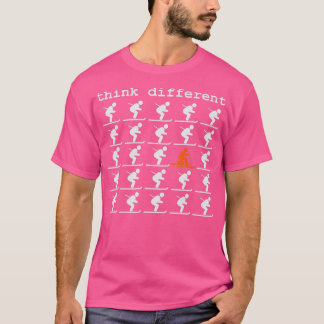Telemark Skiing Free your Heel  Think Different Sk T-Shirt