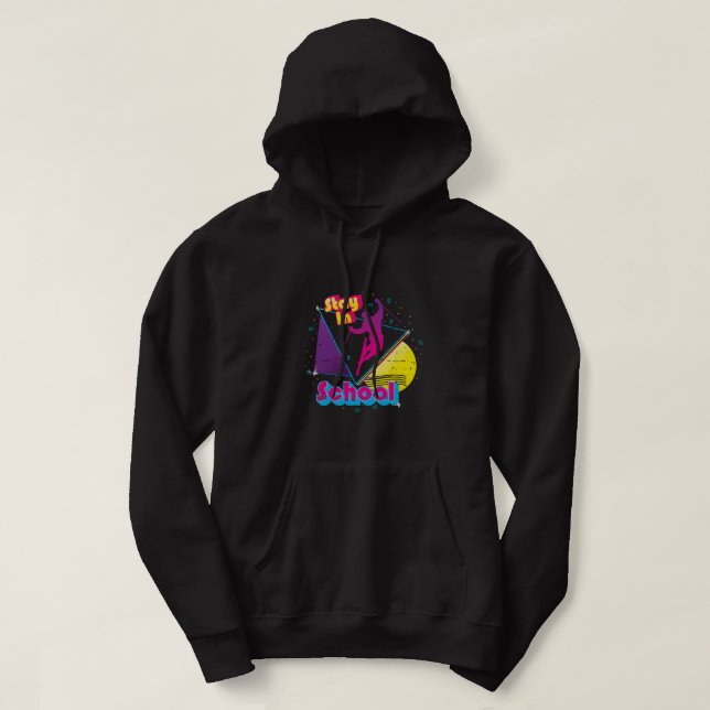Telemark skiing Moose Skiing Lover Hoodie (Design Front)