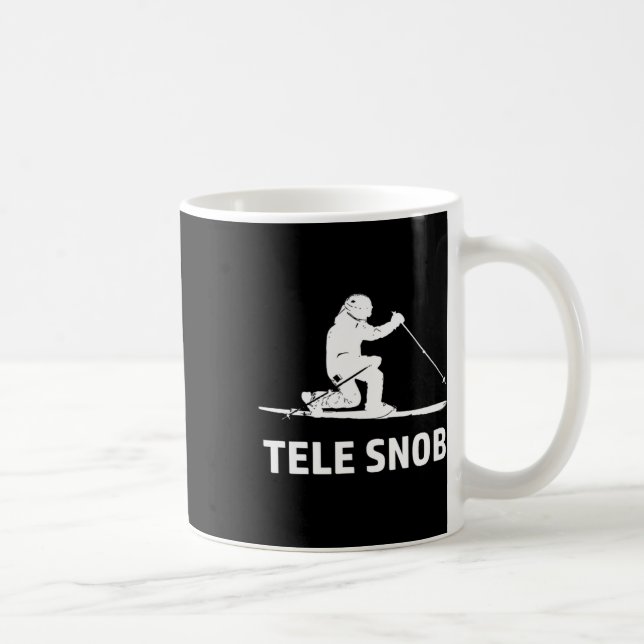 Telemark Skiing Snob  Coffee Mug (Right)