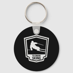 Telemark Skiing Telemarking Norway Skier Ckcountry Key Ring