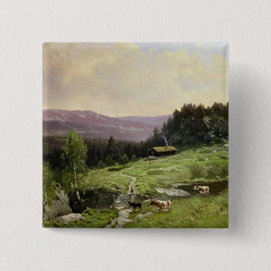 Telemark, South Norway 15 Cm Square Badge