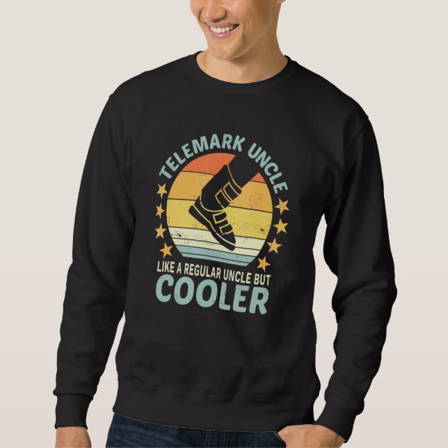Telemark Uncle Uphill Skiing Free Heel Ski Touring Sweatshirt (Front)