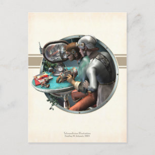 Telemedicine Illustration Postcard