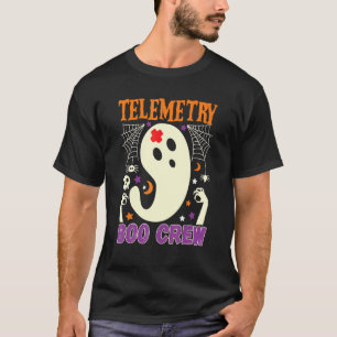 Telemetry Boo Crew Nurse Halloween Nurses Cute Gho T-Shirt