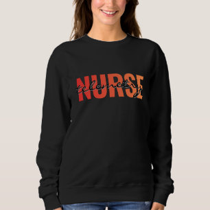Telemetry Nurse Bold Typography Sweatshirt