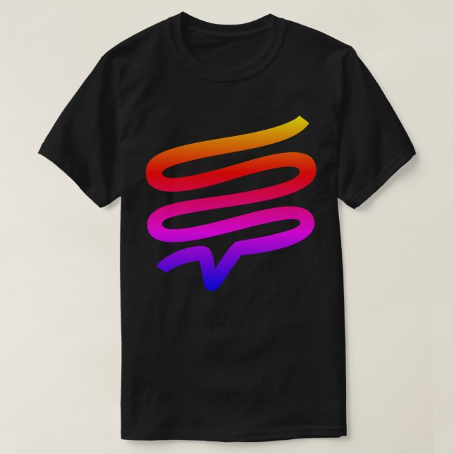 Telepath rainbow gradient logo t-shirt (Design Front)
