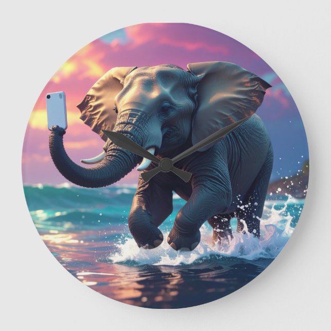 TELEPHANTASTIC LARGE CLOCK (Front)