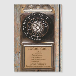 Telephone antique rotary pay phone rugged