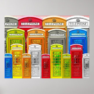 Telephone booths poster