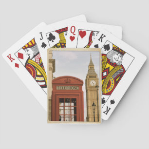 Telephone Box and Tower of Big Ben Playing Cards