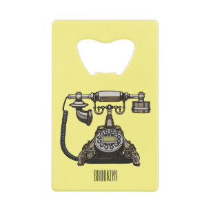 Telephone cartoon illustration