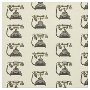 Telephone cartoon illustration fabric