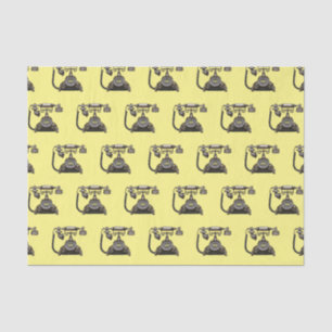 Telephone cartoon illustration tissue paper