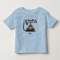 Telephone cartoon illustration