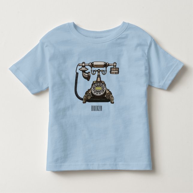 Telephone cartoon illustration toddler T-Shirt (Front)