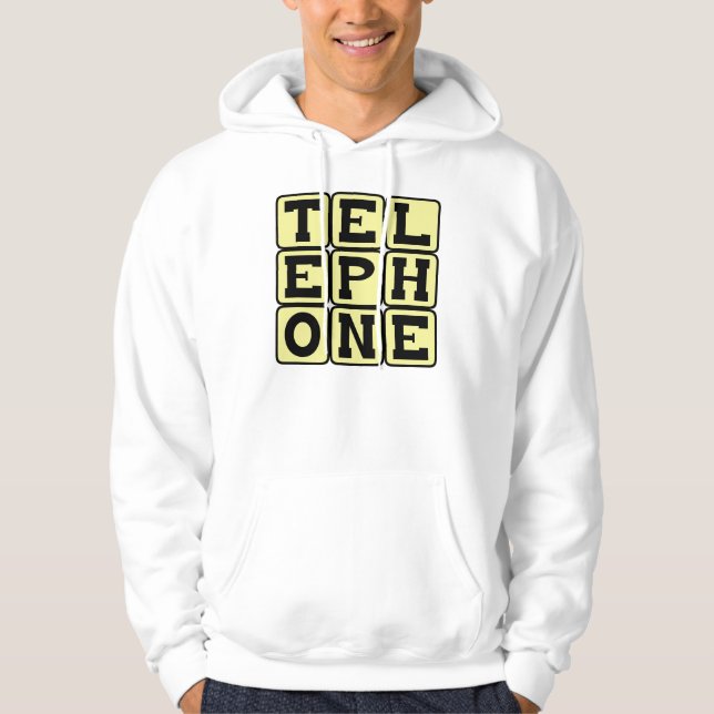 Telephone, Communication Device Hoodie (Front)