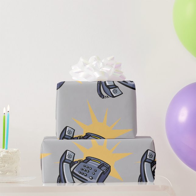 Telephone Communications Wrapping Paper (Creator Uploaded)