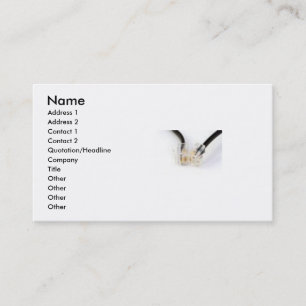 Telephone Cord Business Card