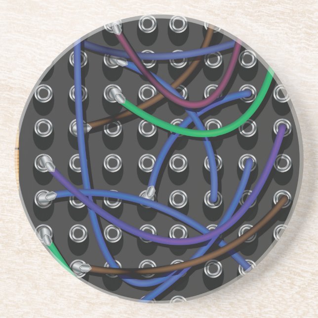 Telephone Exchange Cables Coaster (Front)
