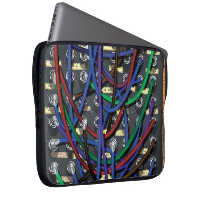 Telephone Exchange Laptop Sleeve (Front Right)