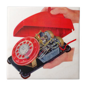 telephone guts revealed ceramic tile