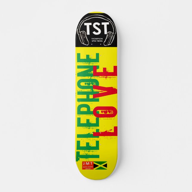 TELEPHONE LOVE Skateboard, 7¾" Deck Skateboard (Front)