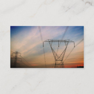 Telephone poles business card