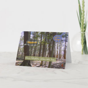 Telephone Poles Thinking of You Card