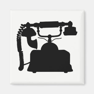 Telephone Silhouette Magnet