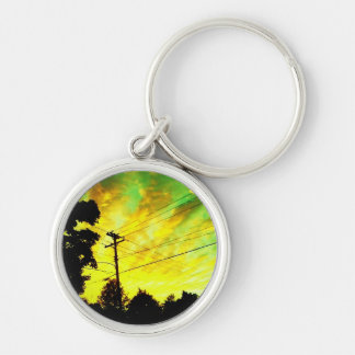 telephone sunset key ring