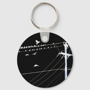 telephone wire key ring