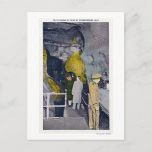 Telephoning at Head of Underground Lake Postcard
